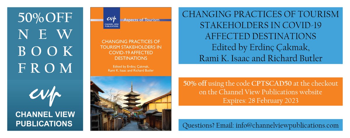 New book employs epistemological, methodological and discursive approaches to explore the practices of tourism stakeholders in Covid-19 affected destinations and to understand and explain their everyday real-time doings and sayings. bit.ly/3YGkQWS