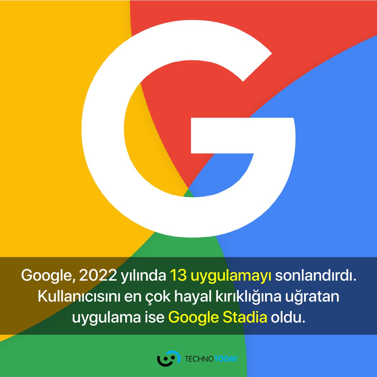 Google 2022 yılında 13 uygulamasını sonlandırdı. Haberin detayları için⬇️
technotoday.com.tr/google-bu-uygu…

#google #teknolojihaberleri #googlestadia #teknoloji #technotoday
