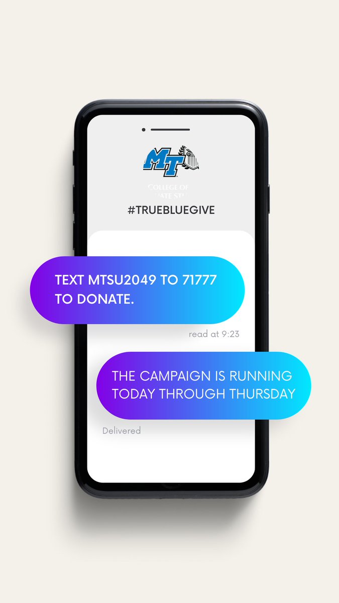 MTSUGradStudies's tweet image. #TrueBlueGive #MTSU #GradStudies