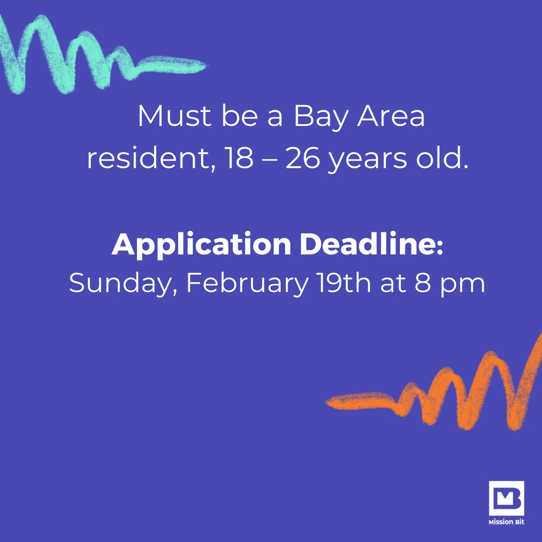 Our Tech Start application deadline is coming up on February 19th! Apply today for our program to prepare for your #techcareer with help in areas like #resumebuilding and #financialliteracy 🍎 In addition you receive a $100 #stipend 💰 Sign up today at missionbit.org/career-prep/.