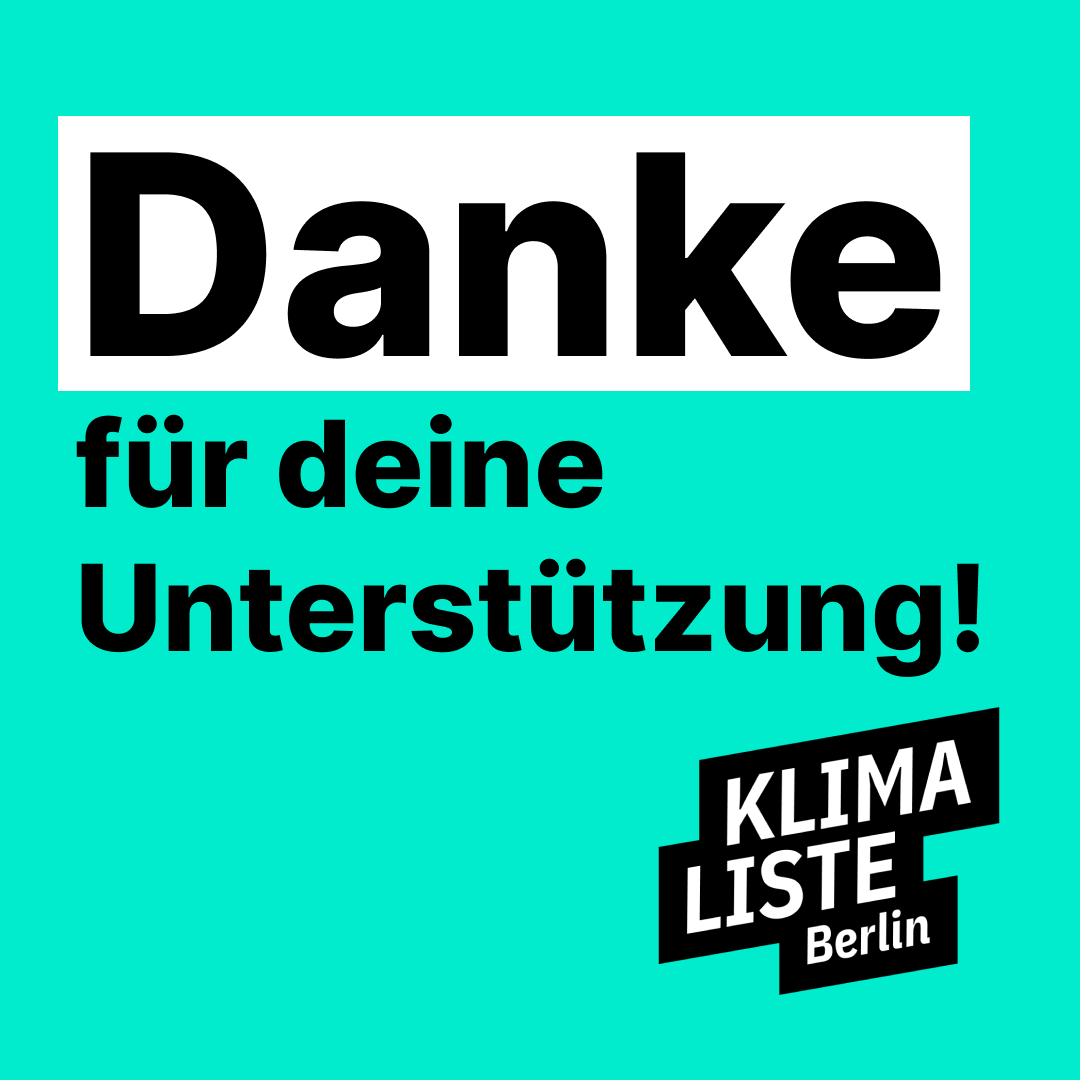 🫶DANKE🫶
... für deine Unterstützung!
... für deine Stimme!
... für deine Spende!
... für deinen Einsatz für #Klimagerechtigkeit!

Wir haben auf Landesebene 0,3% und im Fokusbezirk Fhain/Xberg 1,6% erhalten. #Aghw23 

Klima-Volksentscheid am 26.3. - jetzt Briefwahl beantragen!💌