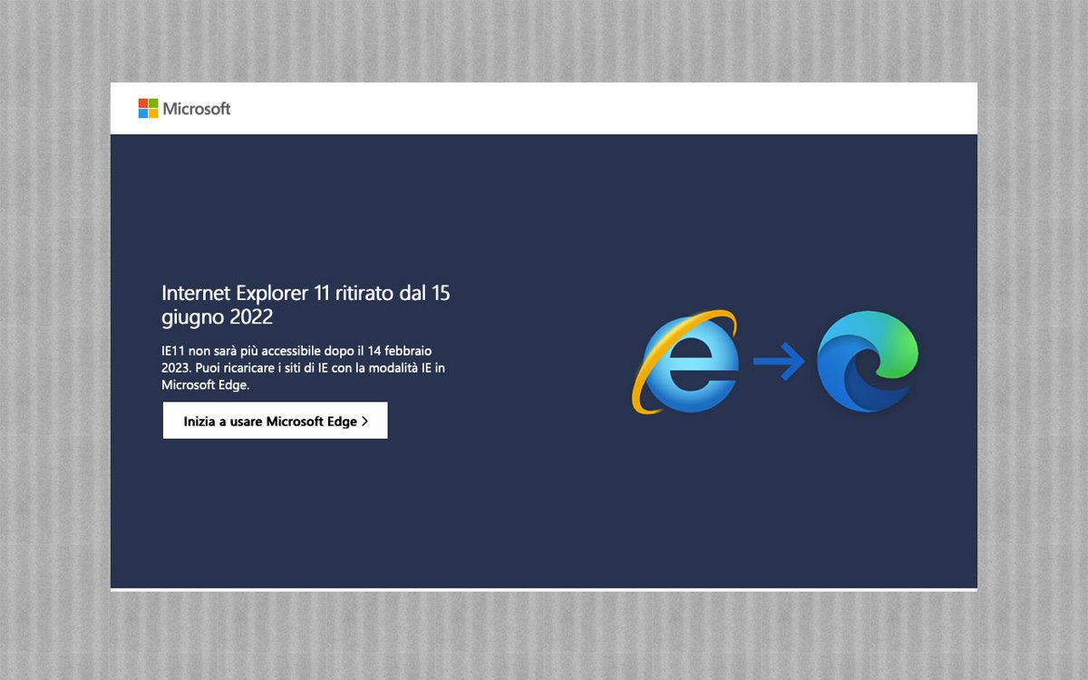 romavirtuale's tweet photo. San Valentino porta in dote la fine di Internet Explorer https://t.co/egROsskcRu https://t.co/MuXduUBUyn
