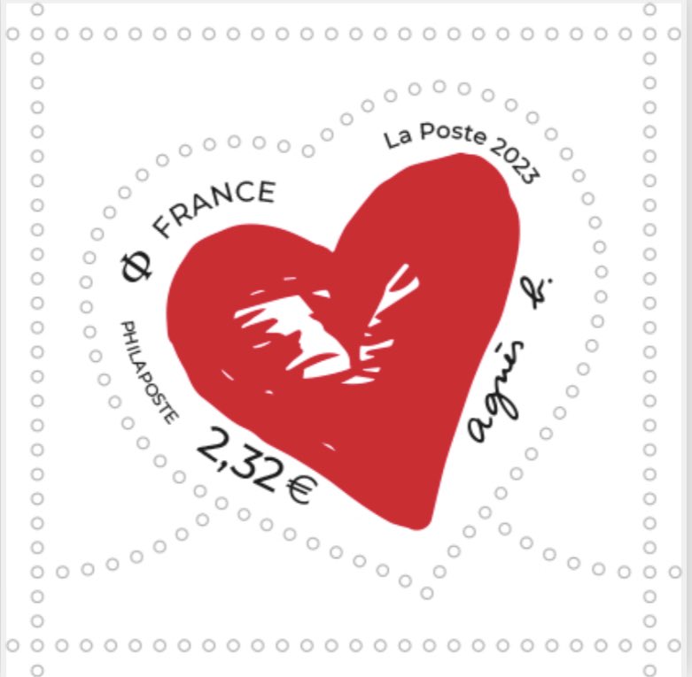 Happy Saint Valentin 💌  #timbre #agnesb #laposte #creation
