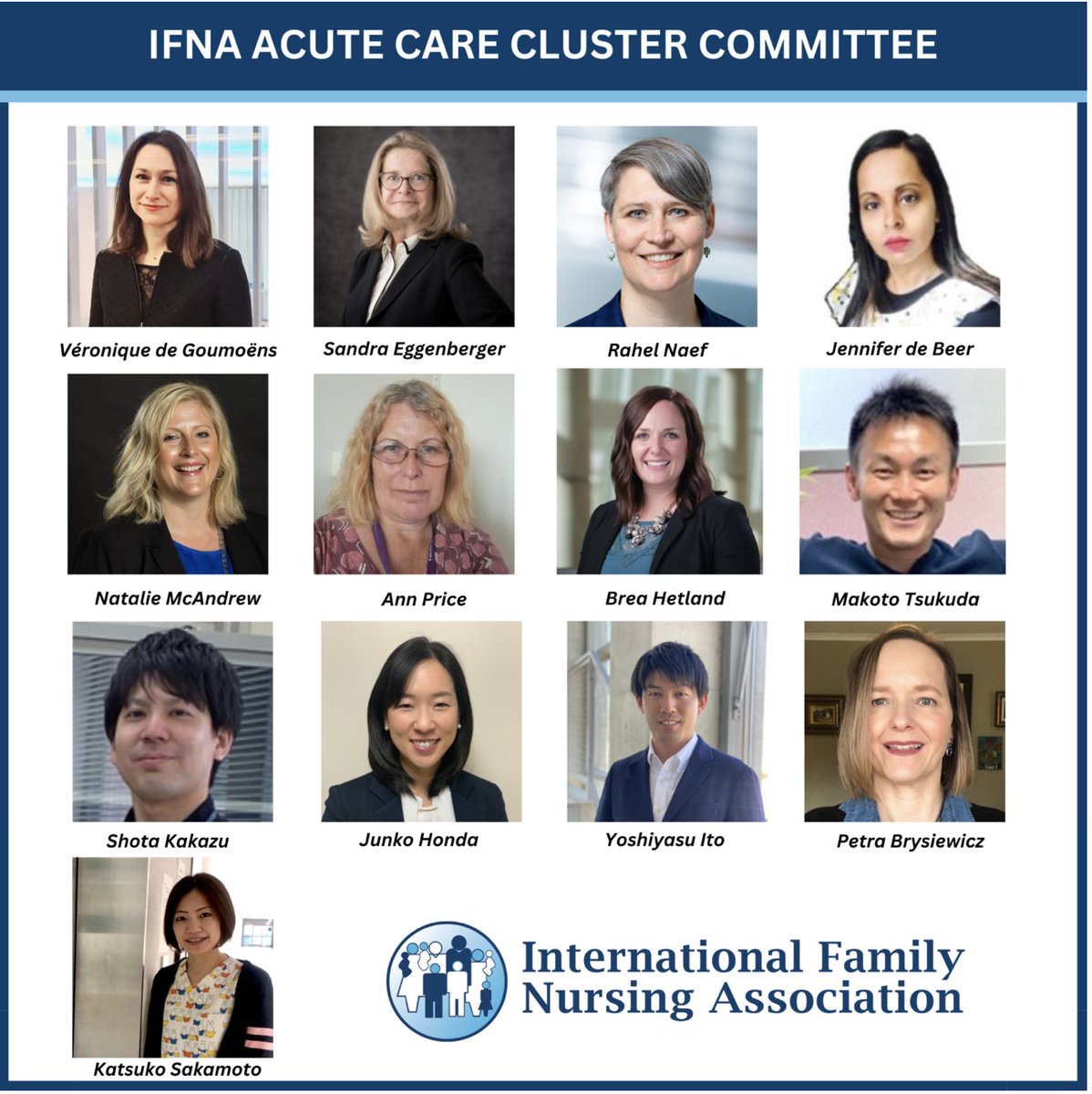 IFNAorg's tweet photo. NEW UPDATE: Current members of the IFNA Family in Acute Care and Critical Illness Research Cluster [co-chaired by Dr. Natalie McAndrew (USA), Dr. Petra Brysiewicz (South Africa), and Dr. Rahel Naef (Switzerland)]: https://t.co/TU6c03i9iY https://t.co/1Dz3RlRHUV