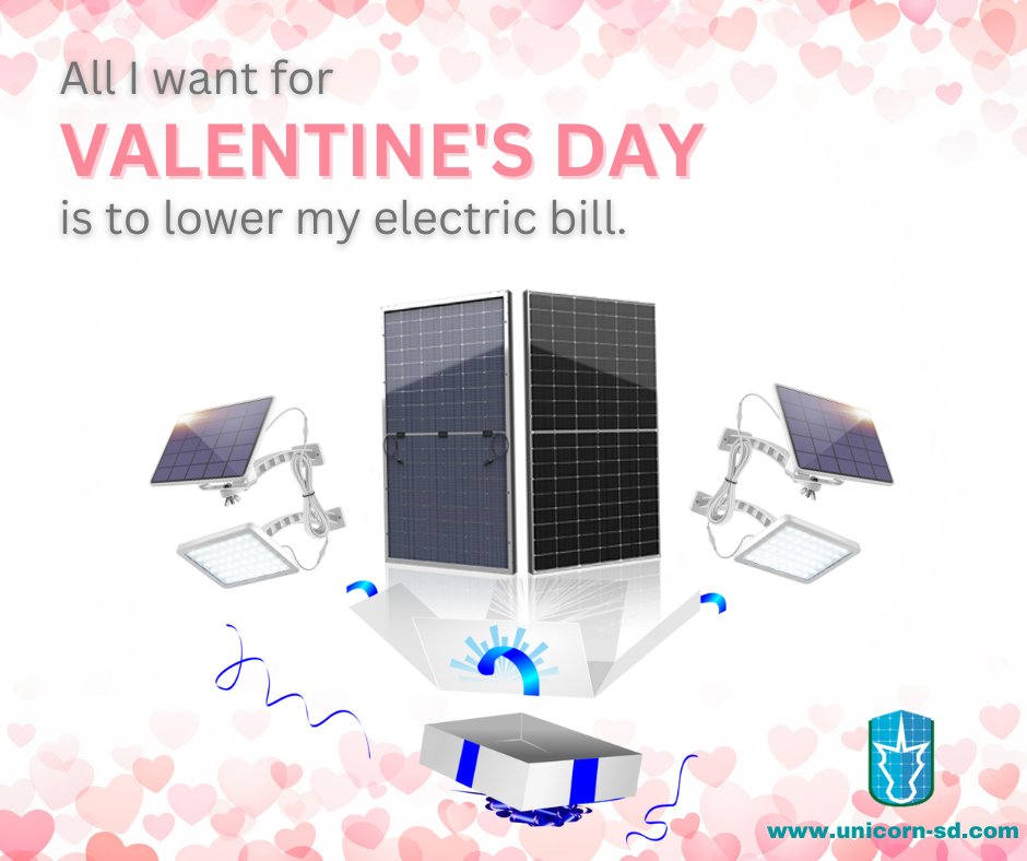 Happy Valentines Day!
If you don't have a valentine's date and you happen to be in Long beach, CA this week, come visit us at booth #576 at #ISNA23. It's a date!

#UnicornSolar #solarbroker #solarenergy #solarcompany #intersolar #solarenergy #solarproducts #valentinesday