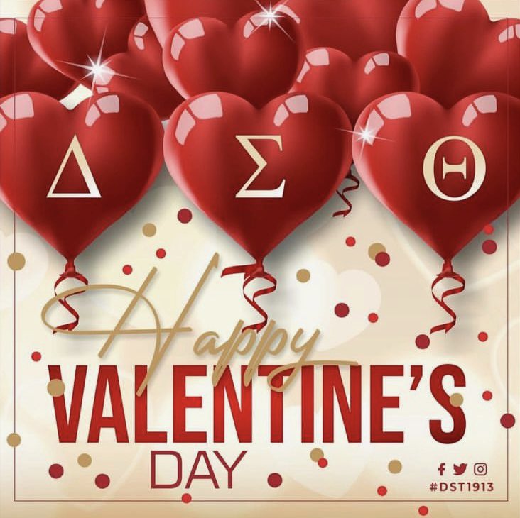 To our sorors and to our sisters, a happy Valentine’s Day from the #ChicagoDeltas! 
♥️♥️♥️
#ValentinesDay #14february