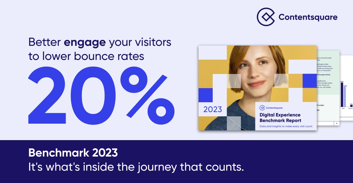 Niki Hall (she/her) (@nikihall) on Twitter photo Congratulations <a href="/Contentsquare/">Contentsquare</a> for launching the 2023 Digital Experience Benchmark! This was a labor of love as our team analyzed over 161 billion page views, 35 billion site visits, and nearly 3 thousand websites across 26 countries and 9 industries.
okt.to/yGbdlT Congratulations <a href="/Contentsquare/">Contentsquare</a> for launching the 2023 Digital Experience Benchmark! This was a labor of love as our team analyzed over 161 billion page views, 35 billion site visits, and nearly 3 thousand websites across 26 countries and 9 industries.
okt.to/yGbdlT