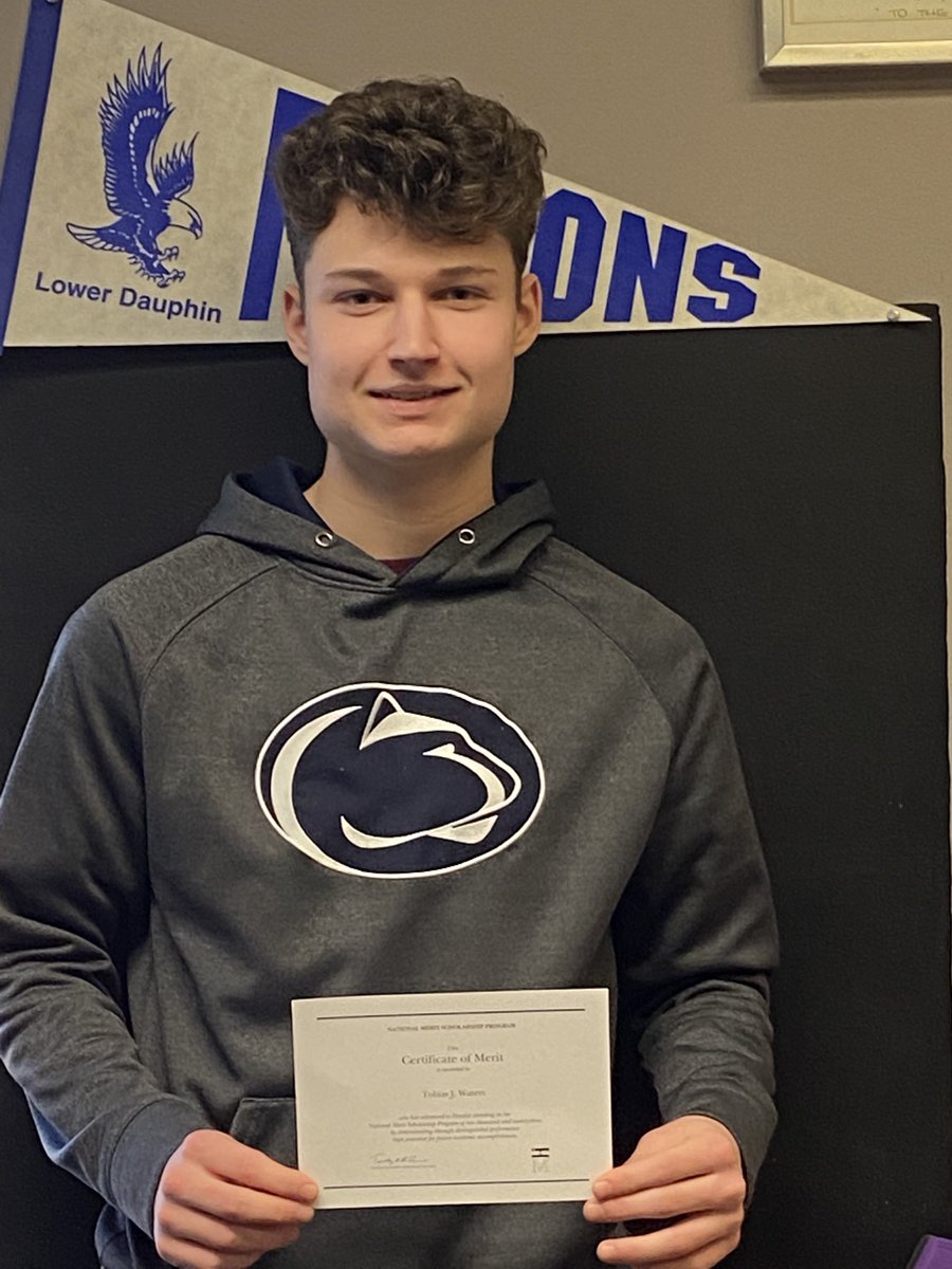 Proud of LDHS Senior Tobias Waters for being named as a ⁦<a href="/nationalmerit/">National Merit Scholarship Corporation (NMSC)</a>⁩  Scholar Finalist. Toby achieved this prestigious recognition through his outstanding PSAT scores during his Junior year and rigorous application process. Congratulations Toby!