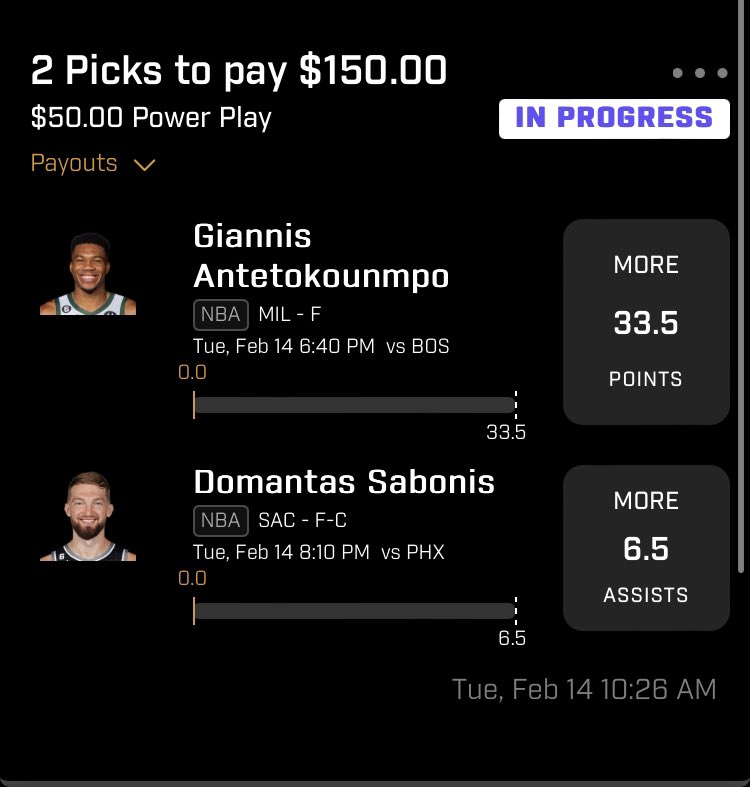 PickemQuez's tweet photo. First 2 Man Tuesday 🤝🏾🤑 let’s Go..
#LikeifTailing #PrizePicks #PrizePicksNba #GamblingTwitter #NBA https://t.co/mYjQ4F6Y4F