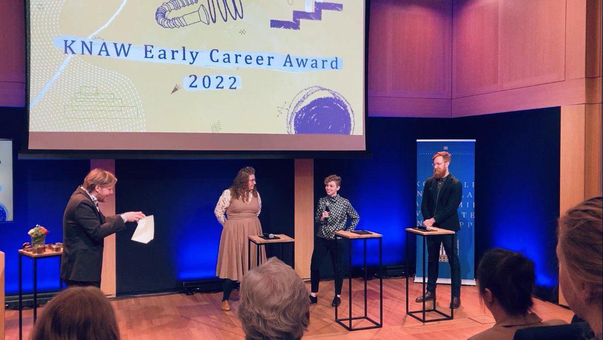 Thrilled and honored to receive the <a href="/_knaw/">Koninklijke Nederlandse Akademie van Wetenschappen</a> Early Career Award 2022! 🎉 

Huge thanks to all my mentors, my former and present collaborators, my amazing team <a href="/molecularML/">Molecular Machine Learning</a> and the great environment @TUeindhoven. 

Congrats to my fellow laureates, too!