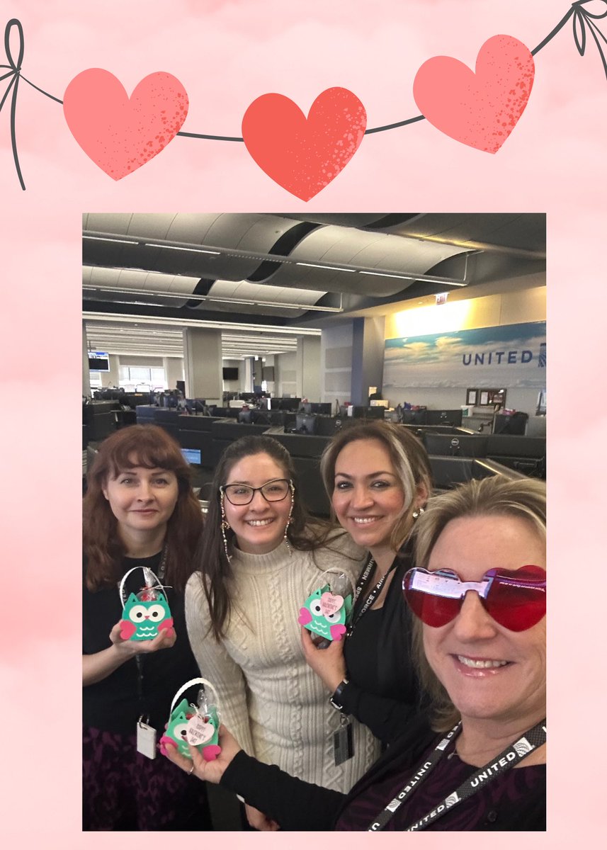 LWachowska's tweet photo. Happy ❣️Valentine’s Day ❣️ from Solutions &amp; Recovery Team. #ValentinesDay @jacquikey @mikejagmin @united @Jmalig @UALNOC @Tobyatunited https://t.co/LmZ3UseYDM