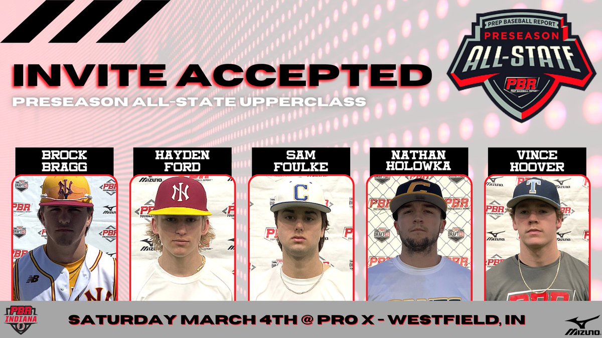 Prep Baseball Indiana (@prepbaseballin) on Twitter photo ๐๐ง๐๐จ๐๐๐จ๐ค๐ฃ ๐ผ๐ก๐ก-๐๐ฉ๐๐ฉ๐ ๐๐ฅ๐ฅ๐๐ง๐๐ก๐๐จ๐จ
๐๐ฏ๐ท๐ช๐ต๐ฆ ๐๐ค๐ค๐ฆ๐ฑ๐ต๐ฆ๐ฅ
โ๏ธ2024 C Brock Bragg
โ๏ธ2024 2B Hayden Ford
โ๏ธ2024 LHP Sam Foulke
โ๏ธ2024 1B Nathan Holowka
โ๏ธ2024 RHP Vince Hoover
๐ loom.ly/gg_htZE ๐๐ง๐๐จ๐๐๐จ๐ค๐ฃ ๐ผ๐ก๐ก-๐๐ฉ๐๐ฉ๐ ๐๐ฅ๐ฅ๐๐ง๐๐ก๐๐จ๐จ
๐๐ฏ๐ท๐ช๐ต๐ฆ ๐๐ค๐ค๐ฆ๐ฑ๐ต๐ฆ๐ฅ
โ๏ธ2024 C Brock Bragg
โ๏ธ2024 2B Hayden Ford
โ๏ธ2024 LHP Sam Foulke
โ๏ธ2024 1B Nathan Holowka
โ๏ธ2024 RHP Vince Hoover
๐ loom.ly/gg_htZE