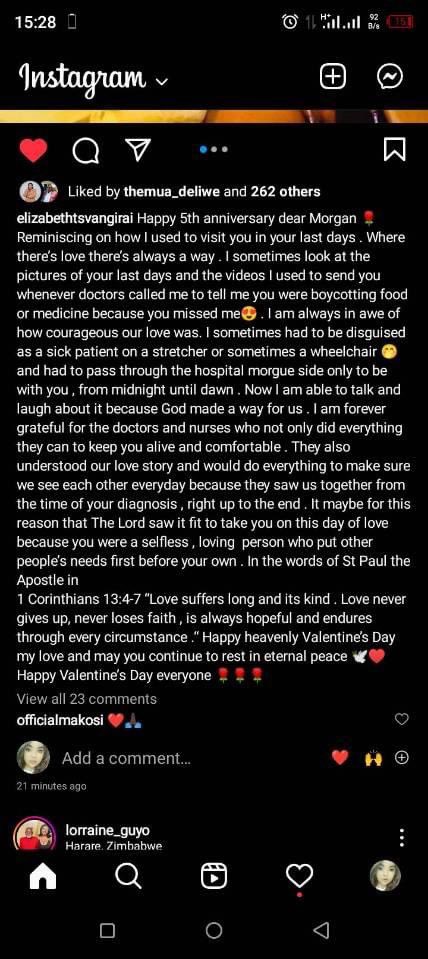 LynneStactia's tweet photo. Heartwarming remembrance & memorial message from Amai Elizabeth Tsvangirai ❤️ Love WINS #RIPSave https://t.co/R6B6xLarnu