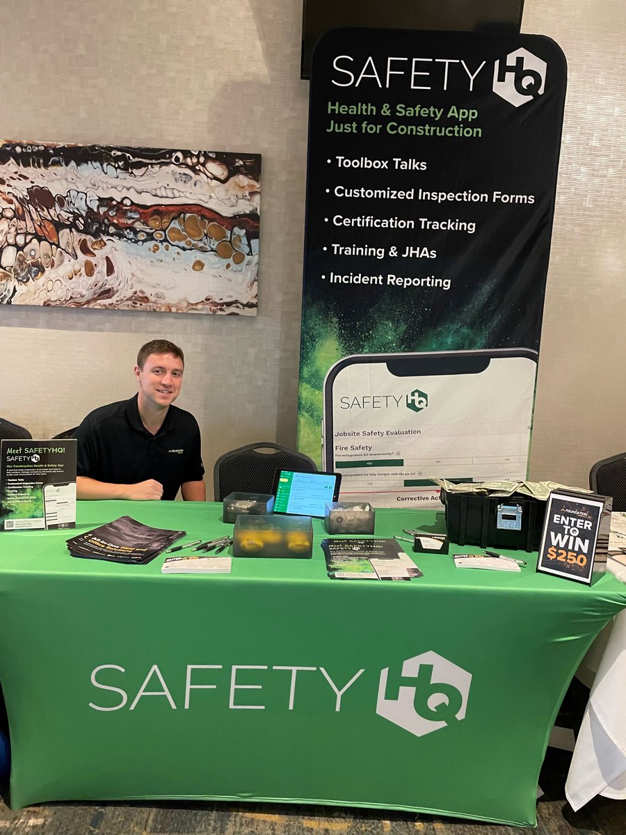 We're at the CEA's (<a href="/CEA_CLV/">CEA Cleveland</a>) 11th Annual Construction Safety Day in Independence, Ohio. Come stop by our booth to learn more about SafetyHQ's #construction safety application and have a chance to win $250!