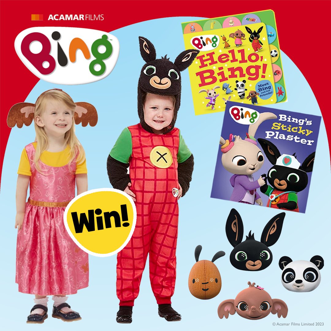 Bing Bunny's costume and ears for World Book Day, it's my tot's thing ;)  Great pdf to make Bing's and Su…