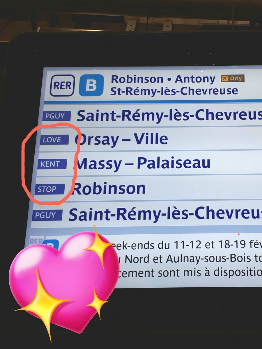 LOVE KENT STOP (love can't stop) ! ❤
Rebelote ce soir. 🙈
#SaintValentin #StValentin #StValentinesDay #StValentine #RERB #RATP