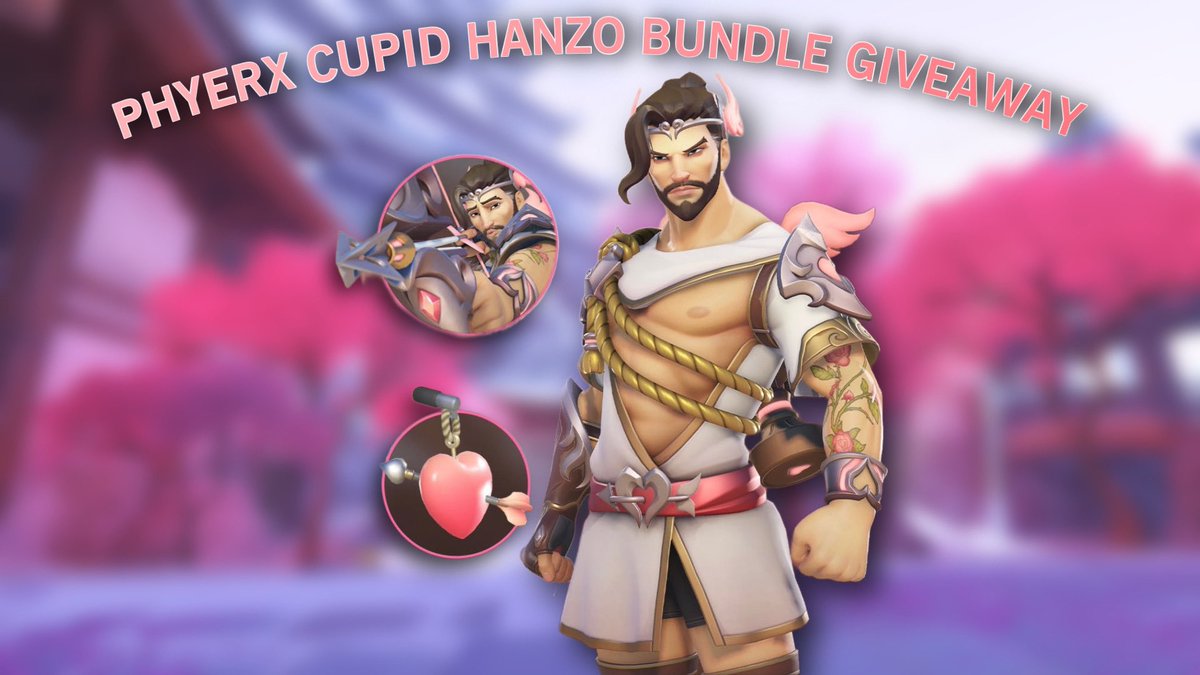 3 CUPID HANZO BUNDLE CODES GIVEAWAY! 🏹
Provided by <a href="/PlayOverwatch/">Overwatch</a>
╰┈➤ how to enter;

💗• Like + RT this post
💗• Follow <a href="/Phyerx/">Phyerx</a> on Twitter

Winners announced in 2 days GLHF ♡
