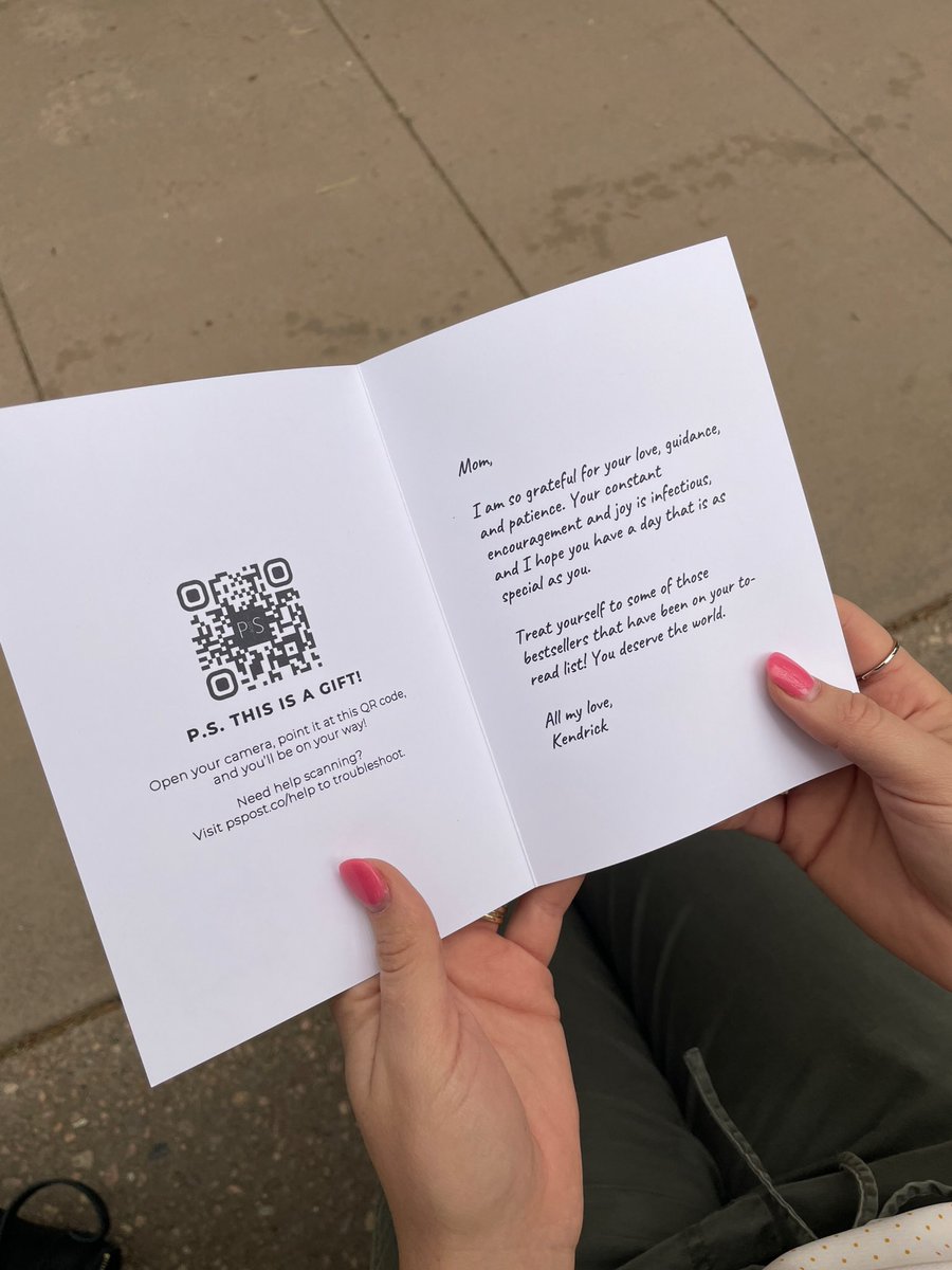 pspostco's tweet image. This is it!!! This is the exact reason &amp;amp; moment!!! Send your sentiments AND the gift card!!