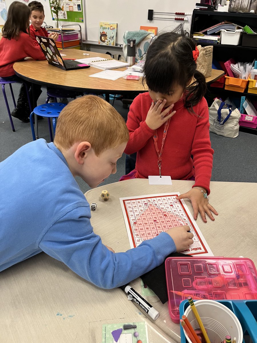 MrsElaineEast's tweet image. Playing some fun Valentine’s Day themed math games to work on #factfluency! ❤️ #BetterTogetherD95 #FoxFamily
