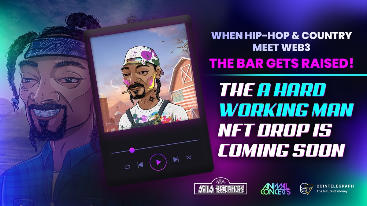 A Hard Working Man NFT Collection (@ahwm_nft) on Twitter photo NFTs and music are a match made in heaven! 🎵
The <a href="/AHWM_NFT/">A Hard Working Man NFT Collection</a> collection is showing us what's to come and trust us, it's worth the wait! 🔮
Join our Discord community for exclusive updates and to be a part of the NFT revolution! 🙌
👉bit.ly/3Xgrenb NFTs and music are a match made in heaven! 🎵
The <a href="/AHWM_NFT/">A Hard Working Man NFT Collection</a> collection is showing us what's to come and trust us, it's worth the wait! 🔮
Join our Discord community for exclusive updates and to be a part of the NFT revolution! 🙌
👉bit.ly/3Xgrenb
