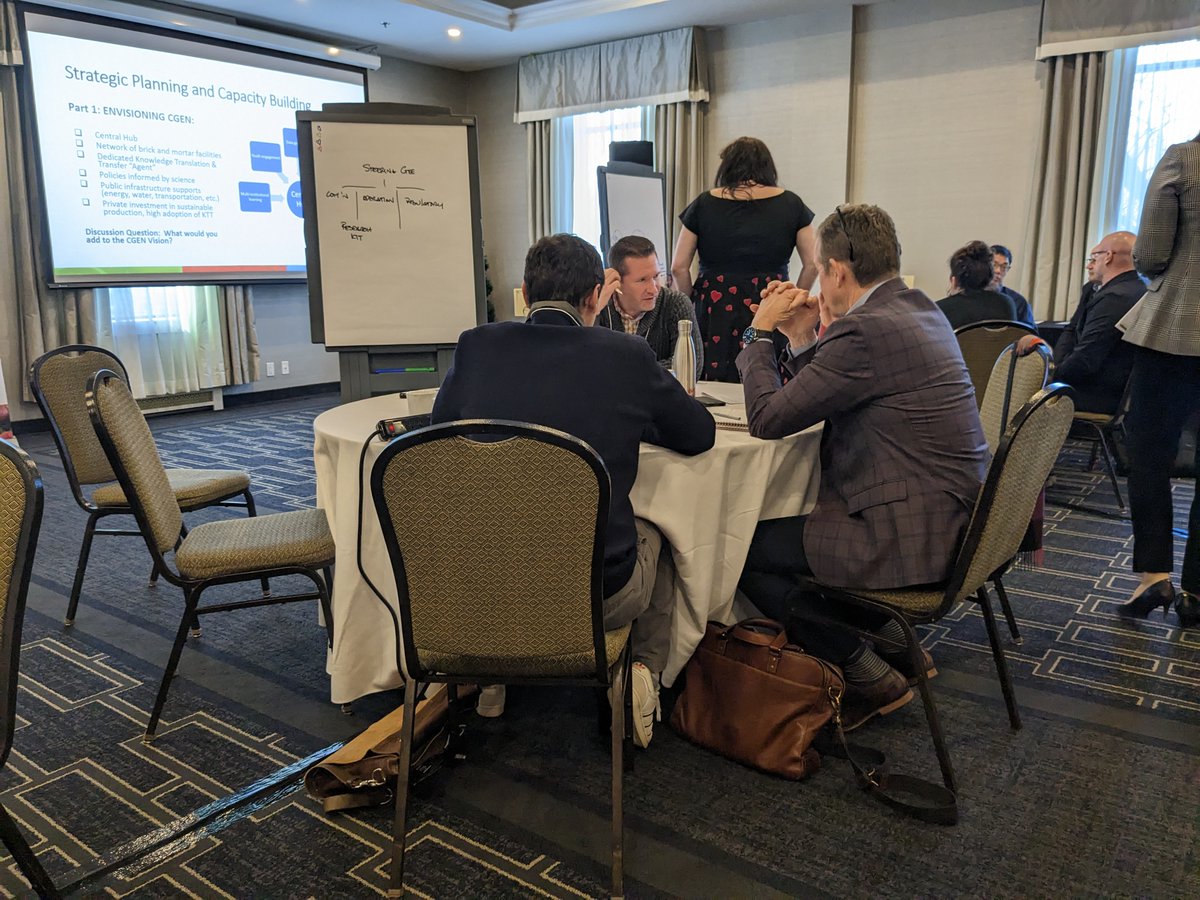 FVGC_PFLC's tweet photo. Our #CGENSummit participants are brainstorming what the Canadian Network for Greenhouse Excellence will look like. Learn more about CGEN here https://t.co/Z26nxskR5H. Add your ideas for what the CGEN vision should include in the comments! #Cdnag #greenhouseveg https://t.co/Hv1xsvz5G5