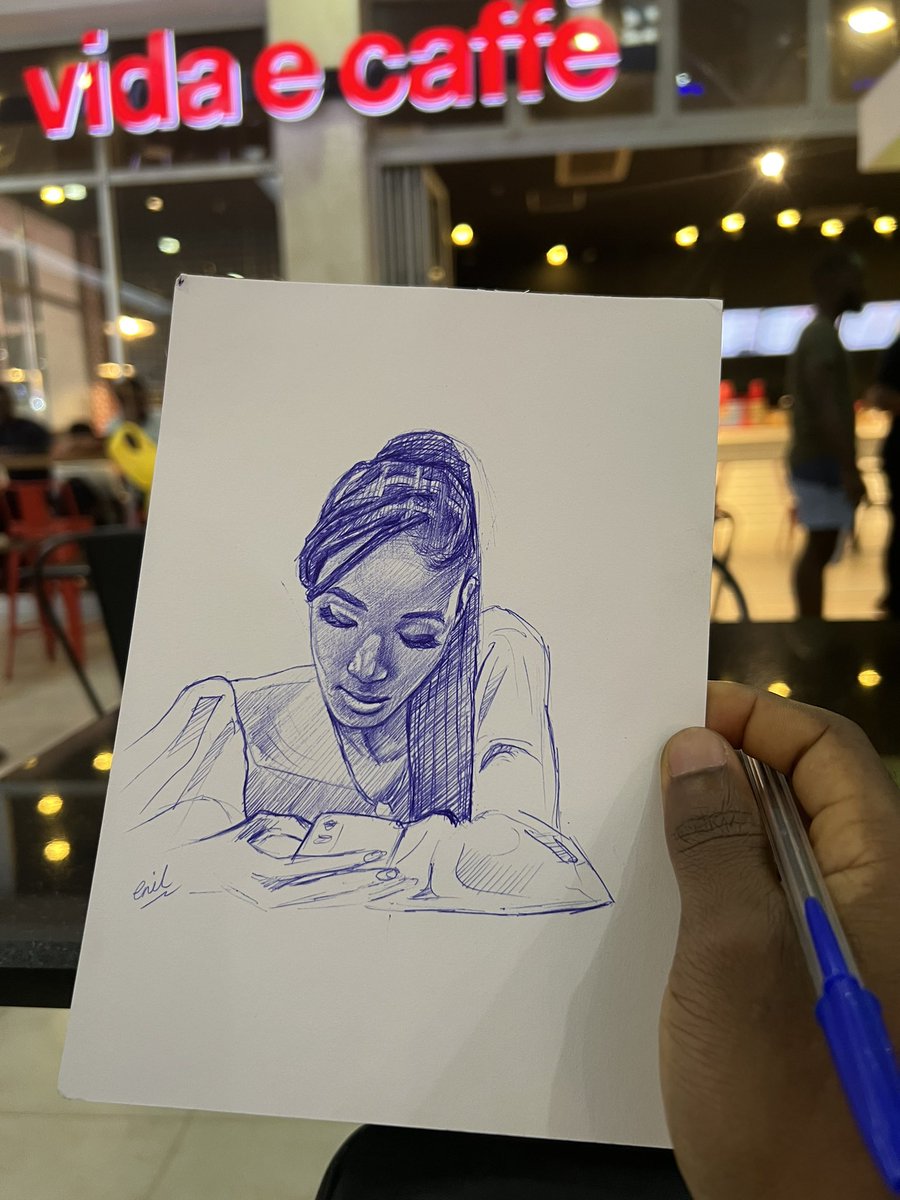 She left but I finished it anyway.😌 

Tag her if you know her