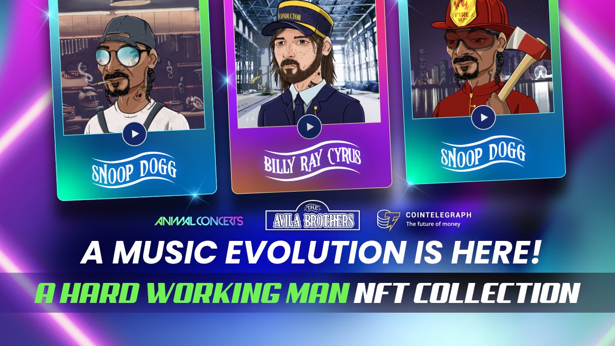 A Hard Working Man NFT Collection (@ahwm_nft) on Twitter photo Are you ready for the next big thing in music? 🎵
The <a href="/AHWM_NFT/">A Hard Working Man NFT Collection</a> collection is about to change the game, and you don't want to miss out!💥
Join our Discord community now for exclusive updates and to participate in the revolution! 🙌 bit.ly/3Xgrenb
#NFT #nftcollector Are you ready for the next big thing in music? 🎵
The <a href="/AHWM_NFT/">A Hard Working Man NFT Collection</a> collection is about to change the game, and you don't want to miss out!💥
Join our Discord community now for exclusive updates and to participate in the revolution! 🙌 bit.ly/3Xgrenb
#NFT #nftcollector