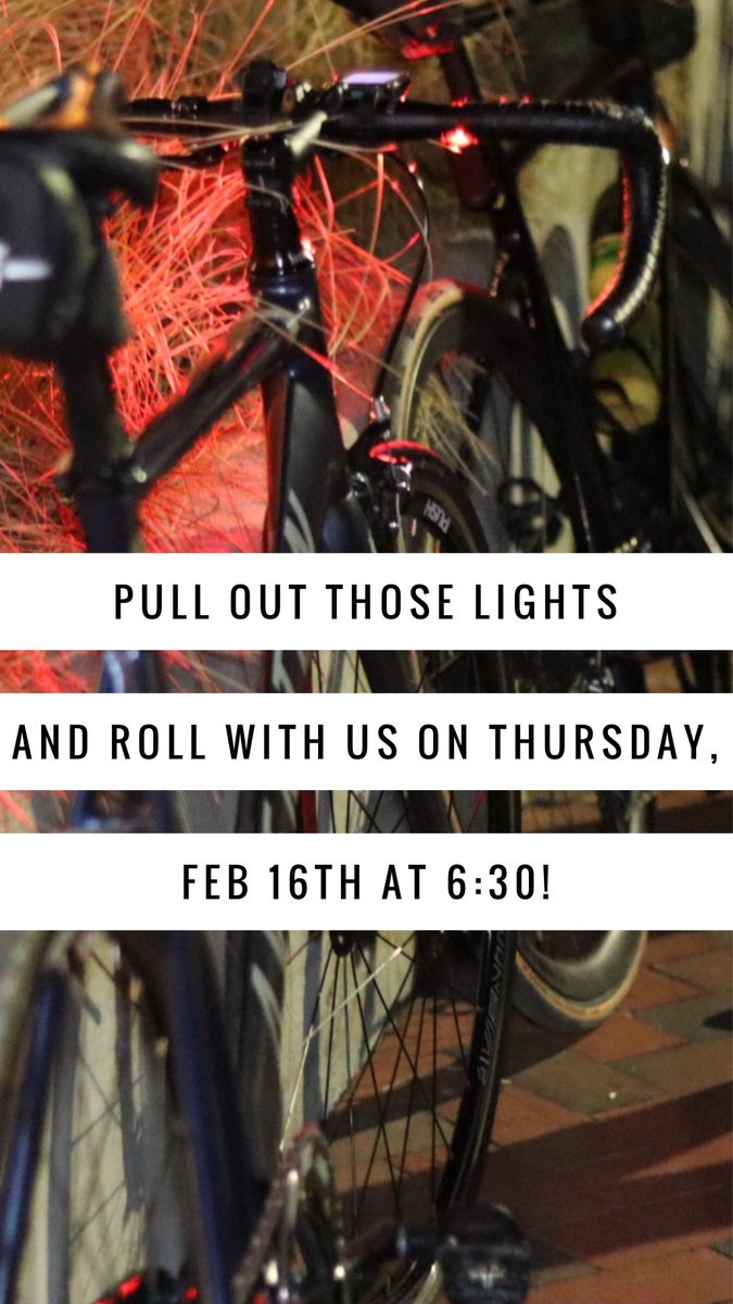 Ayo! It’s almost time for our monthly ride! Bring your lights and let’s ride! We’re rolling from our fave Biggerstaff Brewing this Thursday, February 16th at 6:30! 

Biggerstaff has a very cool “happy hour” situation that goes from 4-6pm, w/ 🍺 specials &amp; super tasty food!