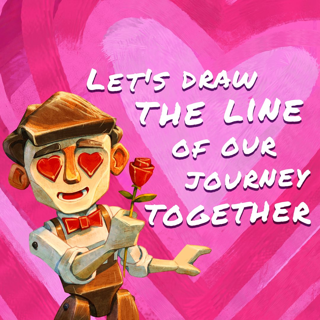 Let's draw the line of our journey together! 😍

Happy #ValentinesDay 🌻💛
