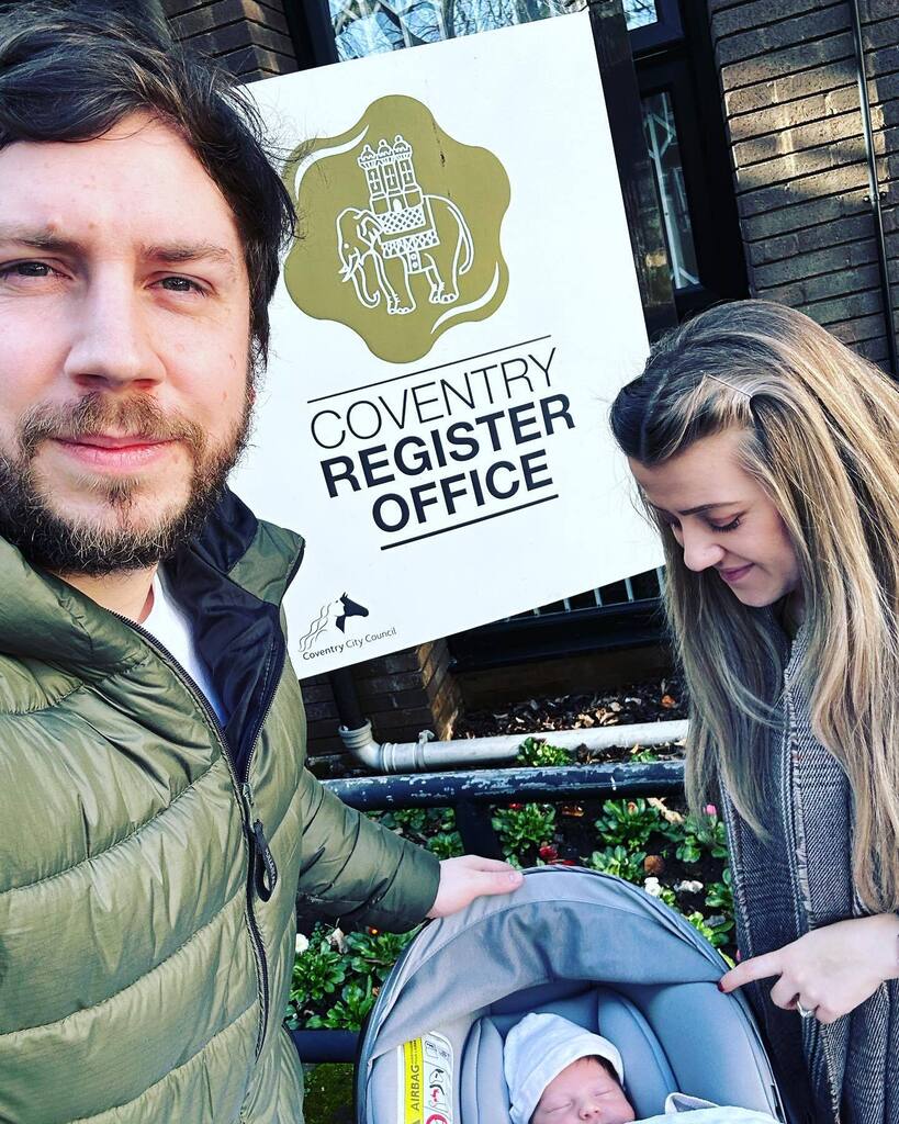 dan__marson's tweet photo. Different kinda valentines this year. Registered the little man today 💙 Wishing a very happy Valentine’s Day to @chelsmary07 the most amazing new mum, you are incredible 💛💚 #valentines #babymaverick #maverickmarson https://t.co/2WRoMJgdsC https://t.co/pZExlDymRt