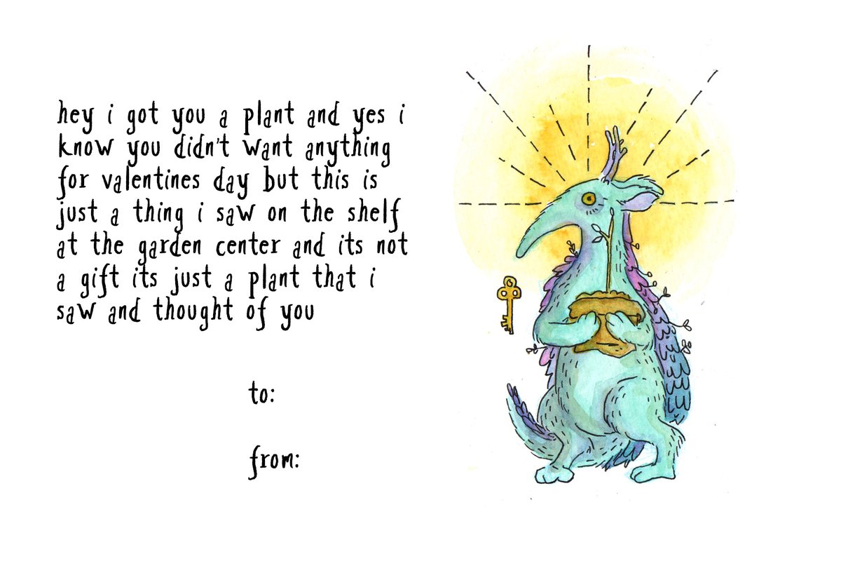 I made some Strange Beast Tarot valentines.