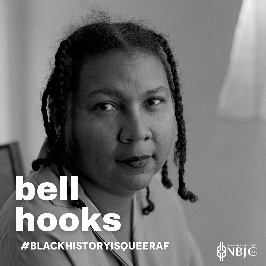 teachingftc's tweet image. Today during Black History Month, we celebrate author bell hooks, who chose her uncapitalized pen name in honor of her maternal great-grandmother and to keep the focus on her work and not who she is. #BlackHistoryisQueerAF