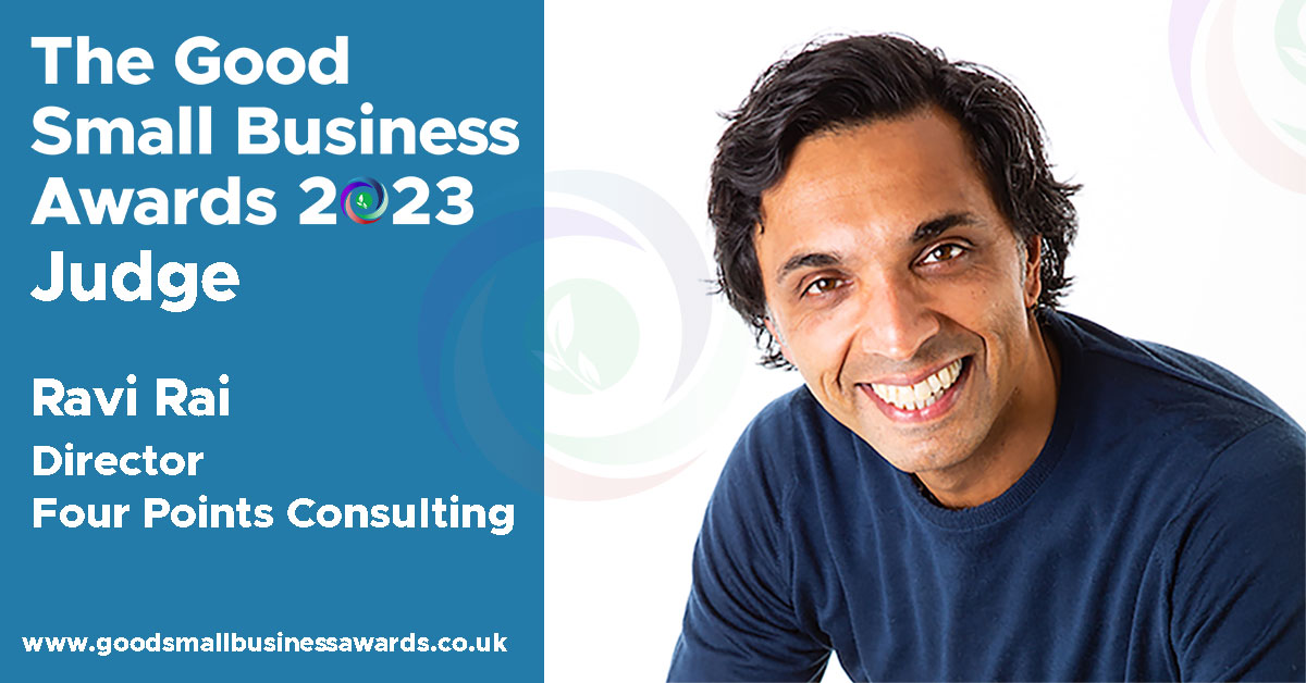 TGSBAwards's tweet photo. Meet @TGSBAwards Judge Ravi Rai @ravifpc, founding director at Four Points Consulting and one of just eight ‘certified’ Conscious Capitalism consultants in the world. He is dedicated to capitalism being a force for positive impact. Read more... https://t.co/iogJTQw0UP #TGSBA2023 https://t.co/jE63vAyJ5V