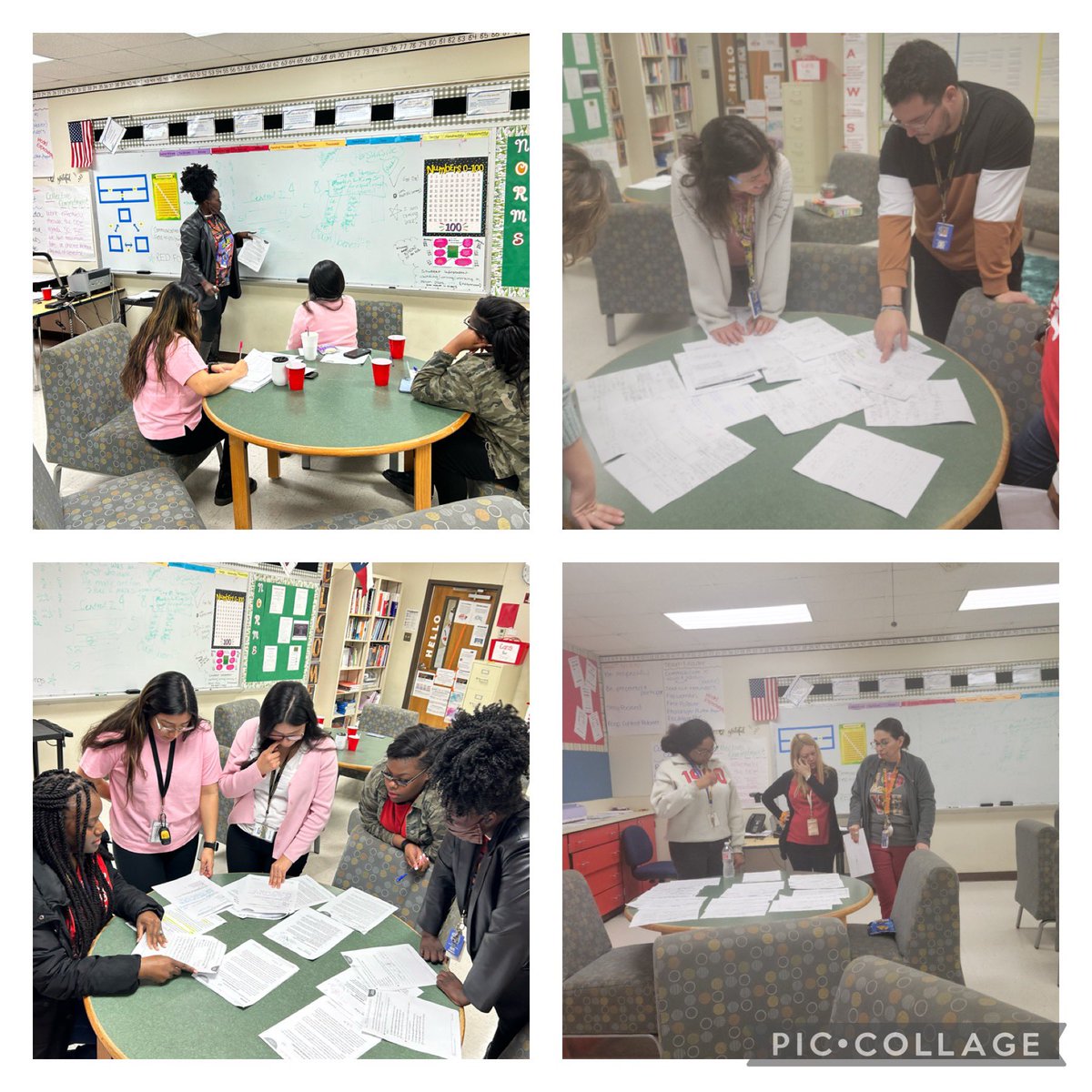 Love the commitment of our teachers to  working as a professional learning community. 
✅ analyzing exemplars 
✅ identifying the gap
✅ modeling 
✅ feedback 
@ShawBulldogs @mesquiteisdtx #growingloveanddetermination #plc #education