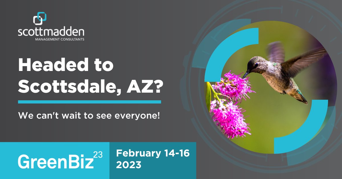 ScottMadden is in Scottsdale for GreenBiz23 today and tomorrow. Please let us know if you are interested in getting together!