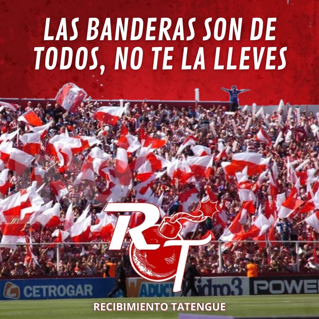 RecibimientoTa1's tweet photo. Hola TATENGUES… aclaración importante,las banderas TIENEN QUE QUEDAR EN LA CANCHA SI O SI,se van a poner lugares donde dejarlas y gente juntándolas.
Confiamos plenamente en ustedes,sabemos que las van a cuidar🇦🇹

Ayúdanos compartiendo !!!! Gracias

#FiestaYcarnaval https://t.co/KQE4Wx96Ek