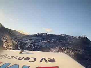 MakerBuoy's tweet photo. What a voyage for that little boat! Here are some nice shots from onboard Maker Buoy camera early in the trip across the Atlantic. https://t.co/as2SXpgdCe