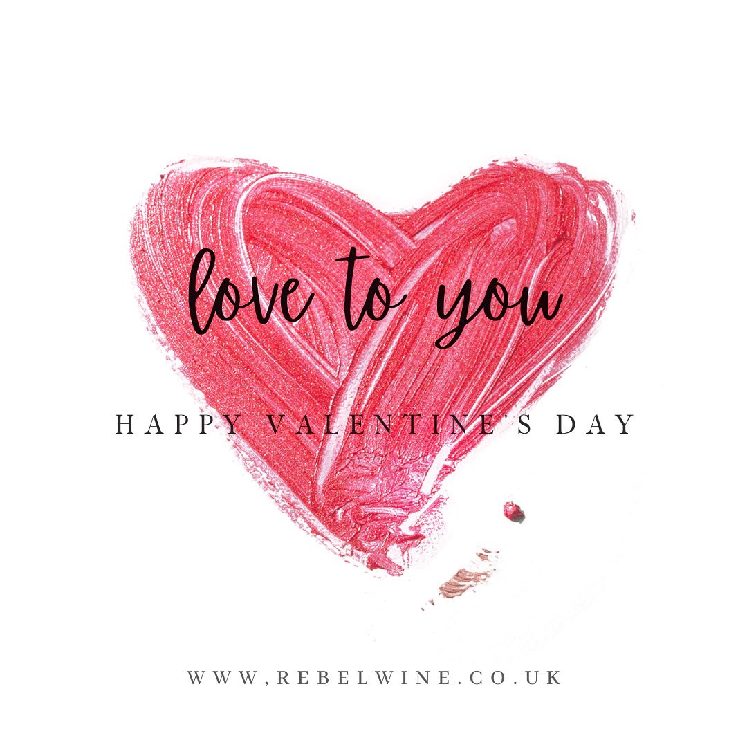 rebelwineuk's tweet photo. Happy Valentines to all our friends, followers and supporters. Love starts with you, always remember that and look after yourself. xx #ValentinesDay https://t.co/NIK5QpjBi0