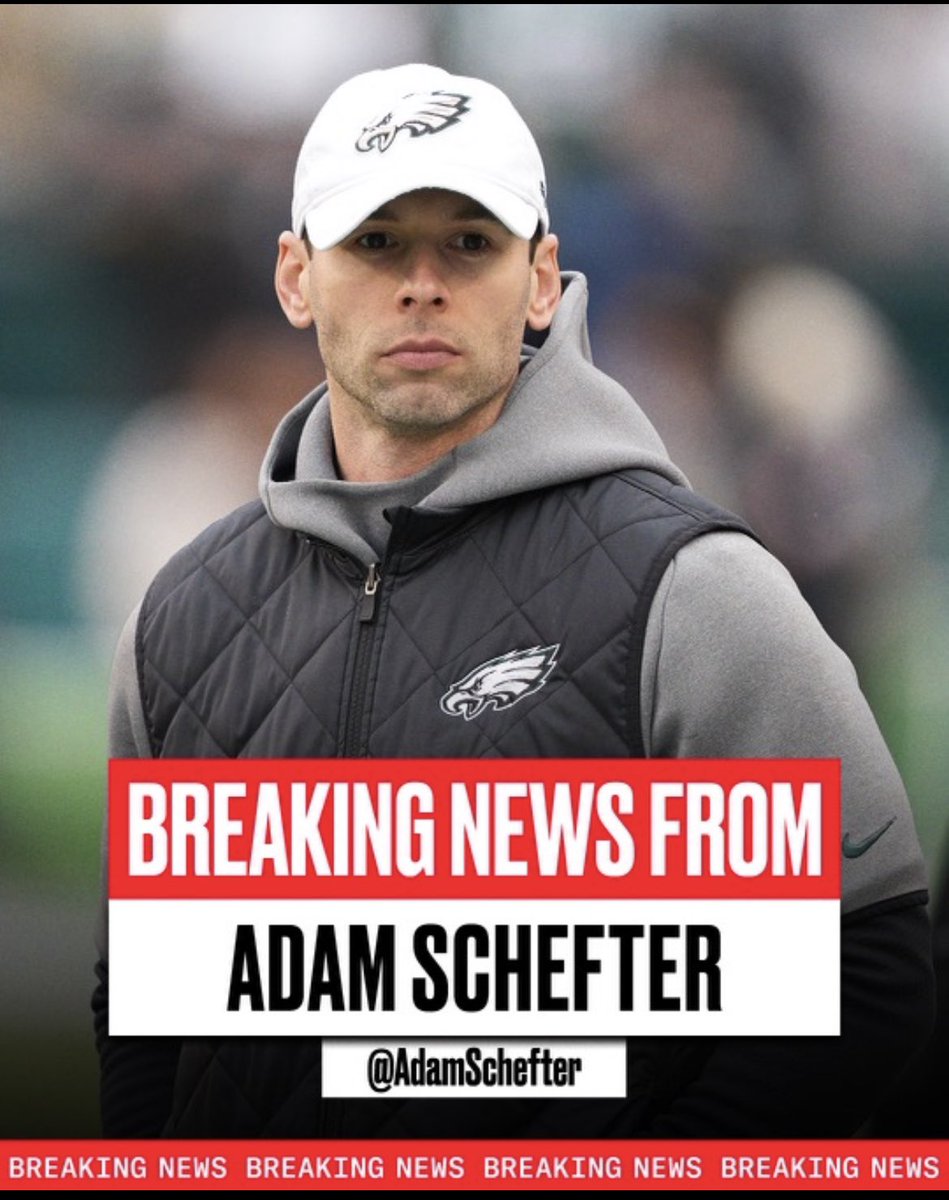 Cardinals are finalizing a deal with former Eagles’ defensive coordinator Jonathan Gannon to become their new head coach, sources tell ESPN. The last HC opening of this hiring cycle is being filled.

Eagles now are losing both their defensive and offensive coordinators, on the