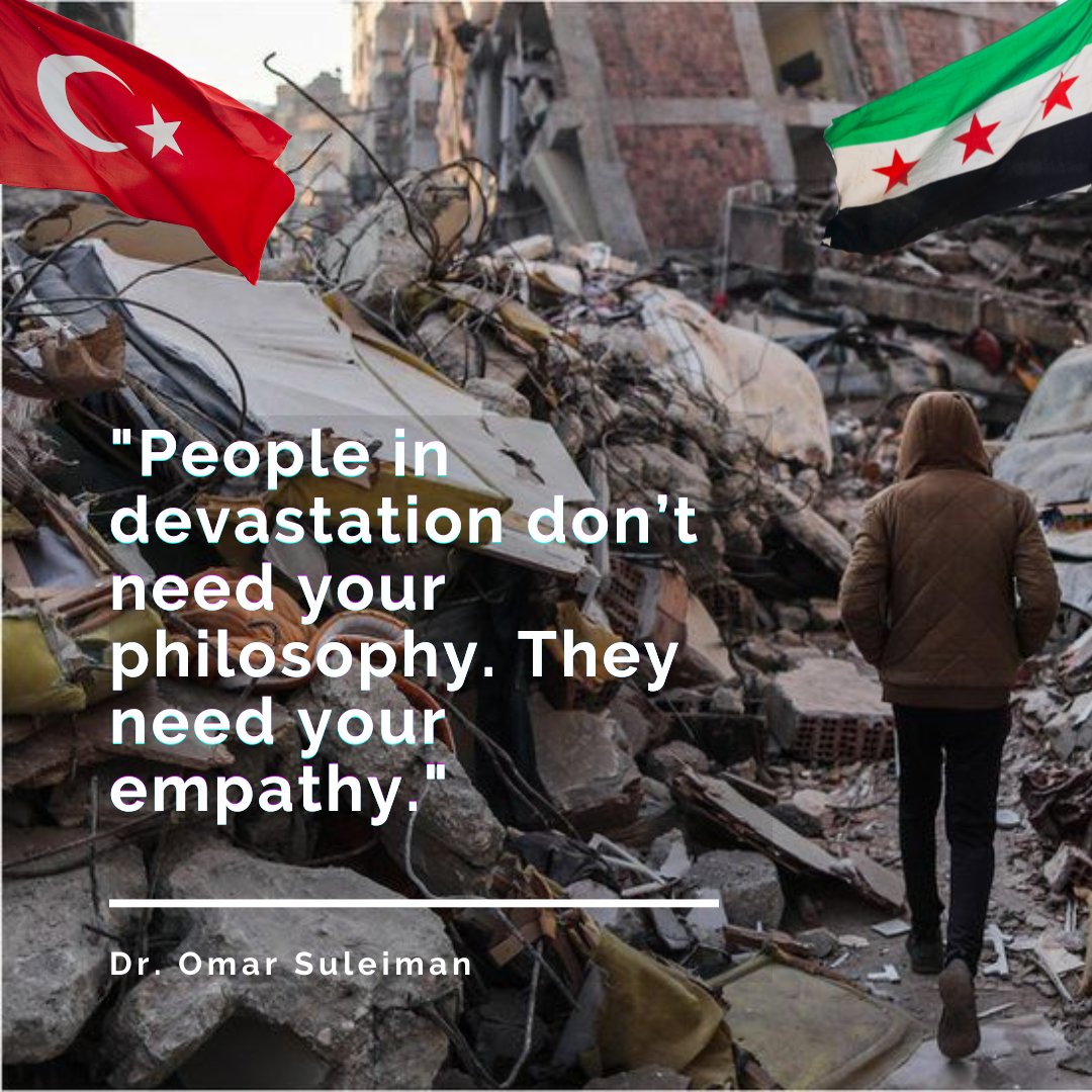Watch this past week’s khutbah titled Why Allah Allows Earthquakes and Suffering. 

youtube.com/live/vB7tA6yKw…