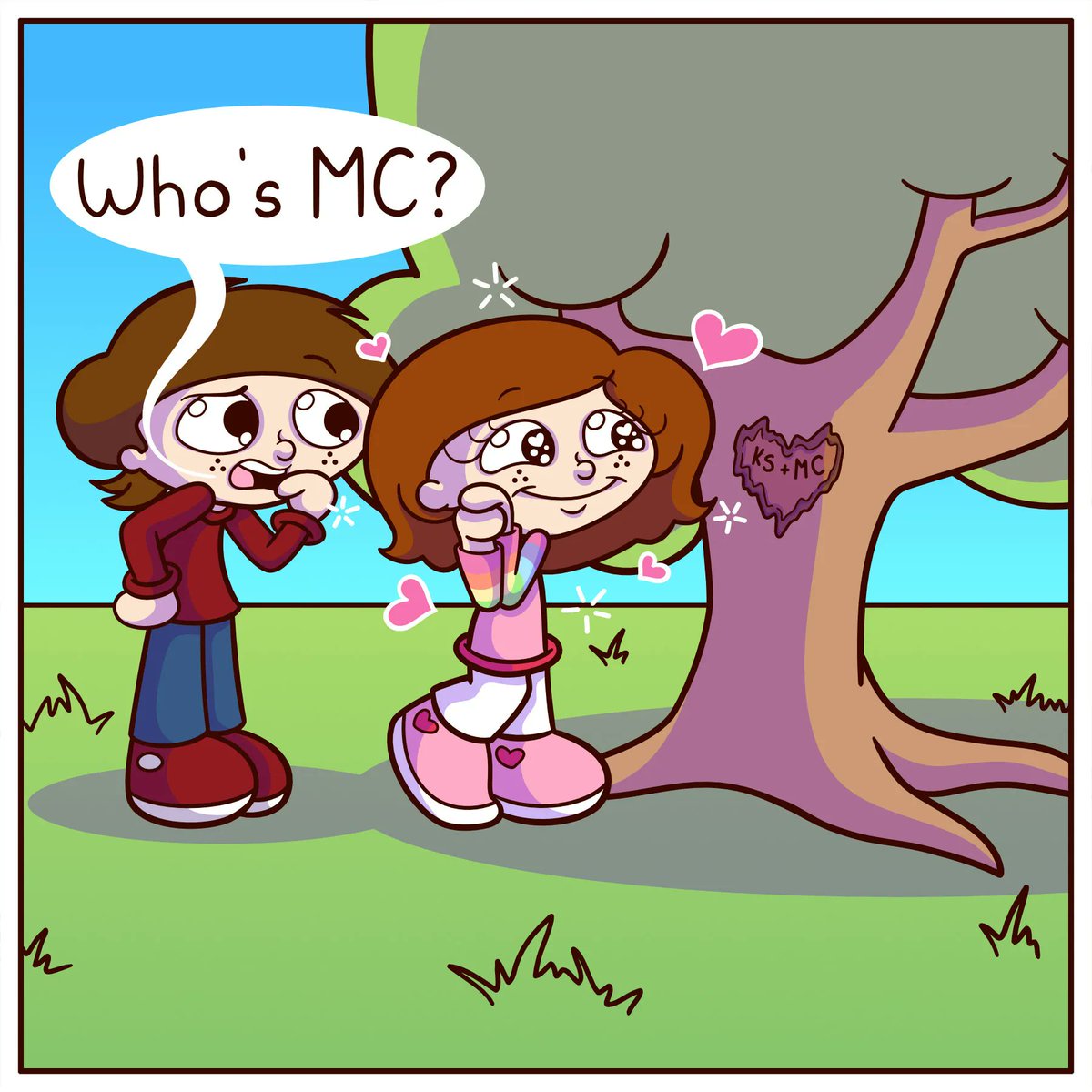 LittleMeComix's tweet photo. Who's your Valentine this year๐๐ Mine is Mac 'n' Cheese๐ง๐ฅฐ and my boyfriend of course๐
#comics #comicstrip #humor #littleanimatedme #MacnCheeseLover #originalcomic #SweetheartTree #ValentinesDay2023 #webcomicsofinstagram https://t.co/mYsgIfH6KW