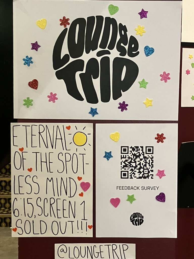 mayhem_festival's tweet photo. Congratulations to @Loungetrip_ , Nottingham’s newest film club on their sold-out Screen One screening of Eternal Sunshine Of The Spotless Mind tonight! https://t.co/6ESiKHfhVh