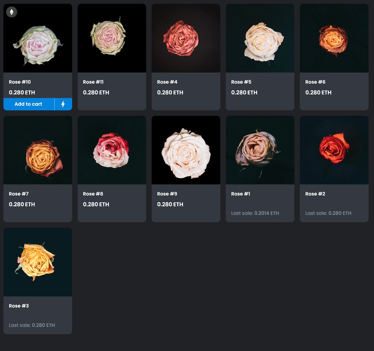 On the full moon they were in full bloom 🌹 
Now they fade towards the new moon 🥀
Before blooming again on the next full moon.

Custom contract linked to the lunar cycle will keep your🌹blooming on the eth blockchain for eternity.

opensea.io/collection/aro…

#dnft #dynamicnfts