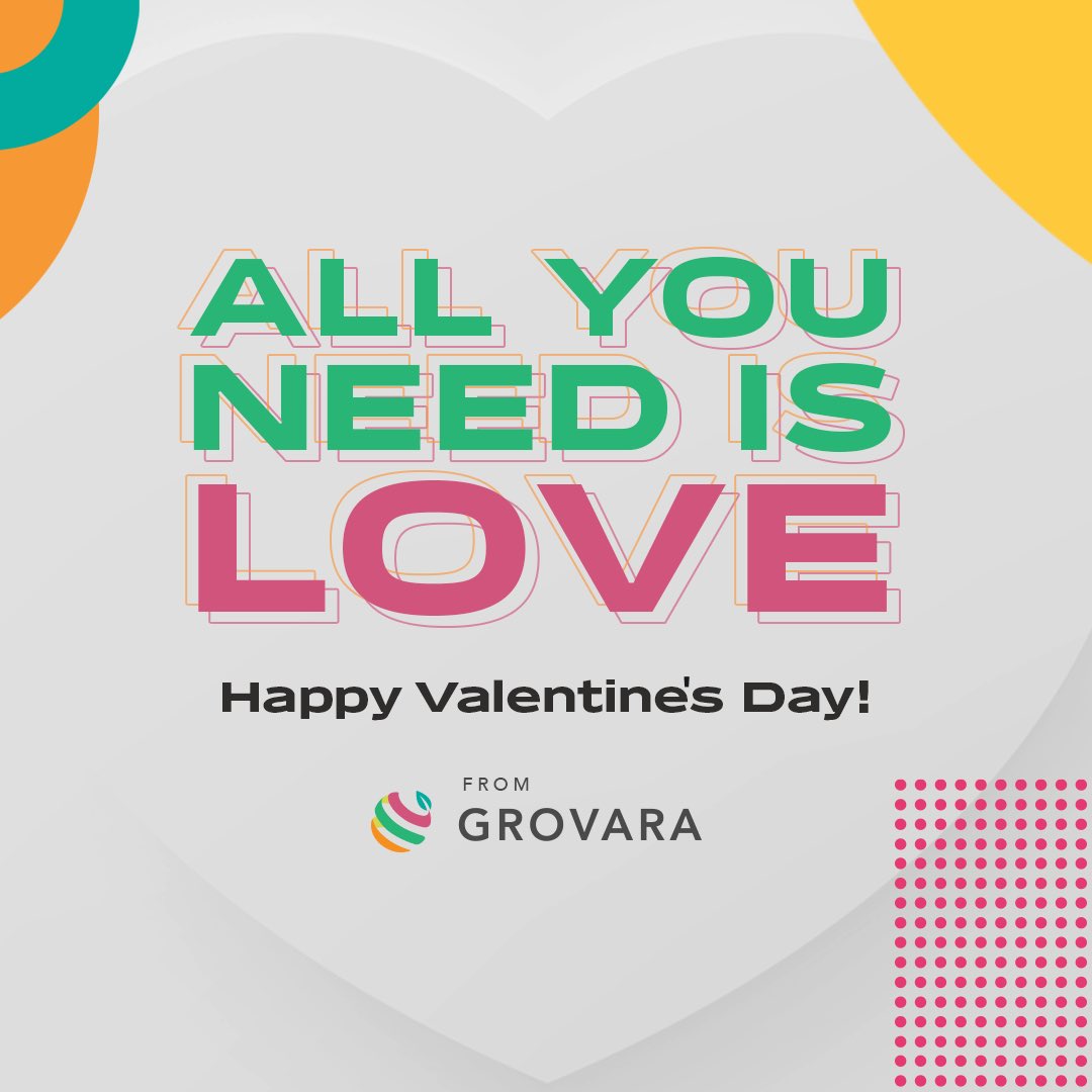 Grovara's tweet photo. We wish everyone a ❤️ lovely day with your S.O., friends, family, coworkers, pets, and community!

How do you show love? 😁🥰💕🤗🫂 A nice message? Flowers? Cooking something delicious for them? 😋👩🏻‍🍳🧑🏽‍🍳👨🏾‍🍳🍽🤩 Give love!

#Grovara #GoGlobal #Valentines #valentinesday #love #friends https://t.co/uFQLDIDiRE