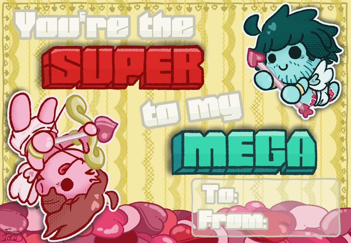 Impii_'s tweet photo. Love is in the air! So why not celebrate with some SuperMega themed valentines this year? You just might find yourself stealin' some hearts (or not) with these puppies, happy valentine's day megheads!❤️💙💛 @supermega @elirymagee @matthwatson @nothinbutlag https://t.co/ZxKM3WnReN