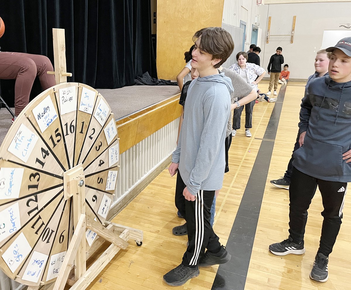 wwschools's tweet photo. Garrison MS PE teachers have created a fun activity dubbed the Wheel of Spin. Students spin the wheel to determine the next activity for the class. Each spin creates a sense of suspense & fun because they don’t know what is coming next. Great job Garrison PE! #wheelofspin https://t.co/KdEoirihur