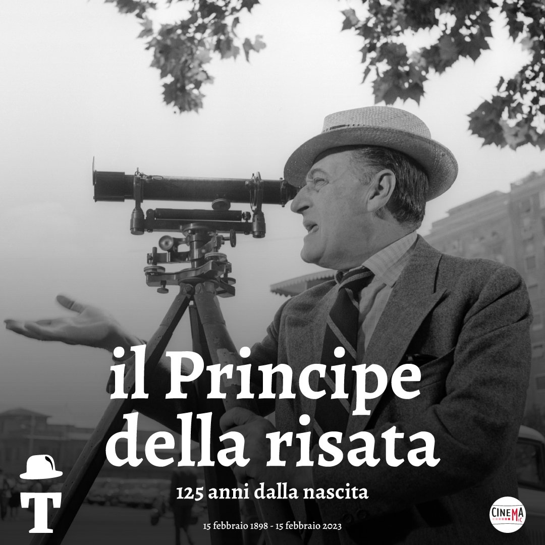 #Totò, 125 anni del Principe della risata. Il 15 febbraio 1898 nasceva a Napoli Antonio De Curtis. La sua comicità, contenuta in quasi 50 anni di carriera teatrale e cinematografica, ha cambiato per sempre il costume della Nazione. <a href="/ArchivioLuce/">Archivio Luce</a> <a href="/fondazionecsc/">Centro Sperimentale</a> <a href="/CinemaMiC_it/">CinemaMiC</a>