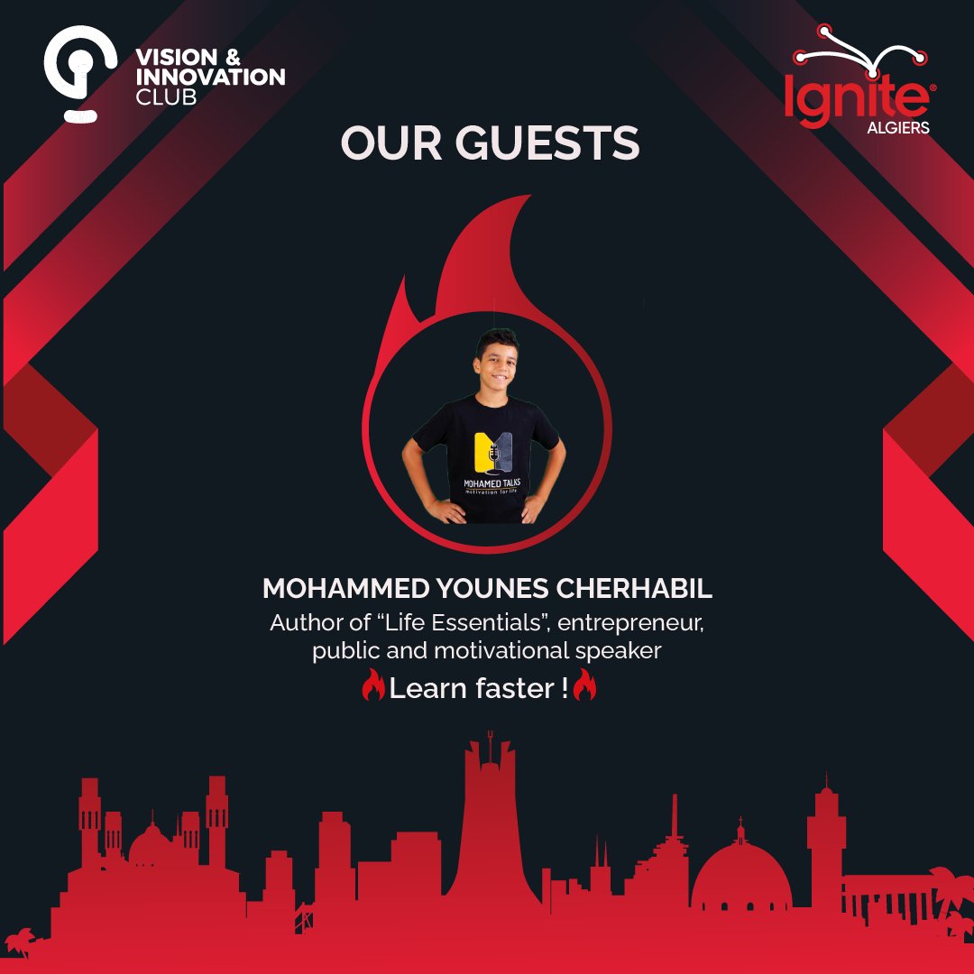 vic_enp's tweet photo. [ IGNITE Algiers 🔥 Guest announcement ] 
The guests are here! 
We are so delighted to share with you our distinguished guests Mr Mohamed Mouzaoui, OUARDA OUSMER and MOHAMED YOUNES CHERHABIL.
We're not done yet, stay connected for more surprises! 

#ignite_talk #vic_enp #vic https://t.co/QaDhwVcrLO