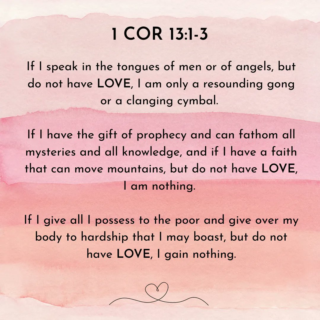 trinitysgfpcusa's tweet image. May you give love in all that you do today.