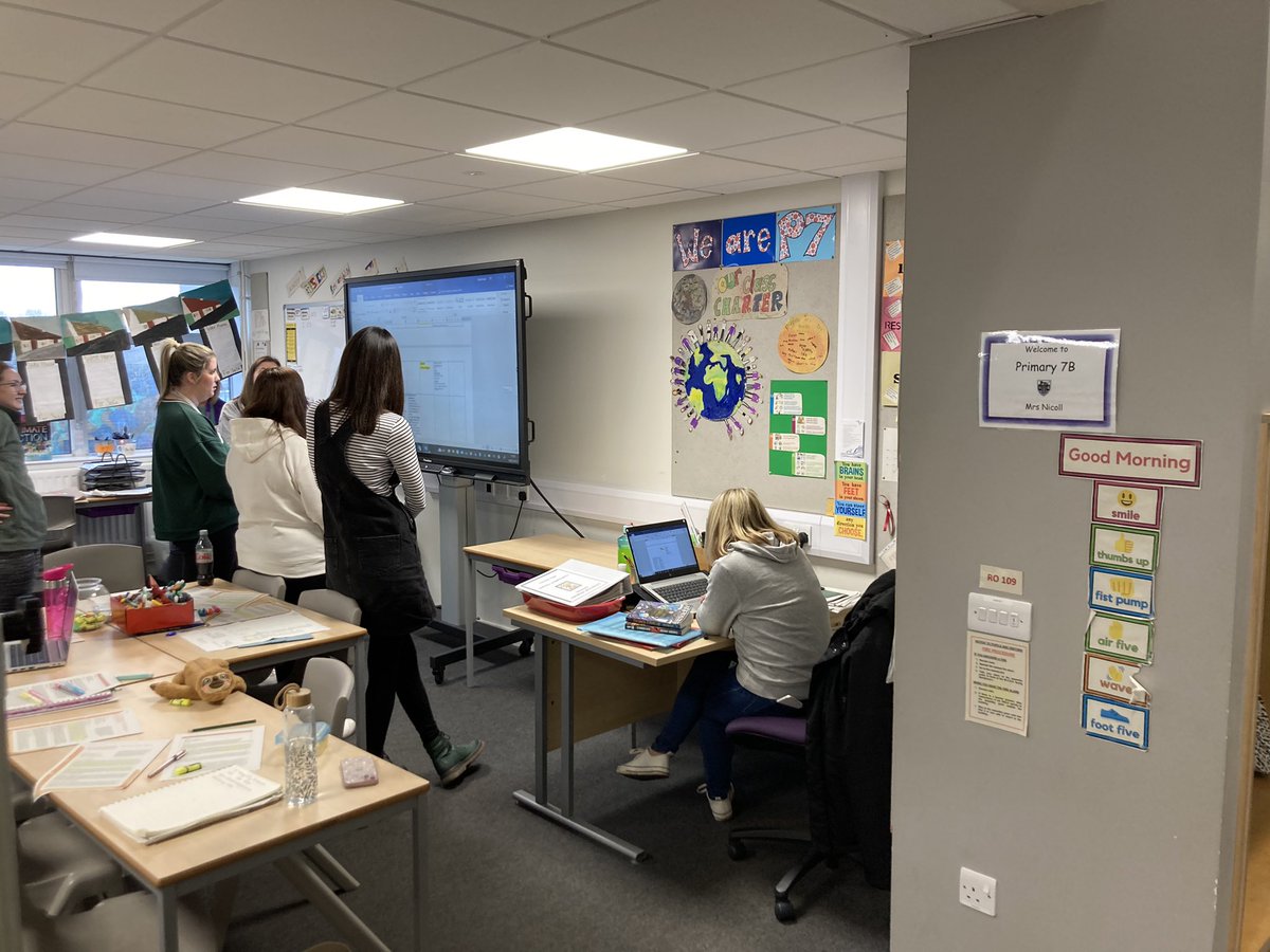 KingcasePS's tweet photo. Our Teachers and EYPs engaged in a full day of self-evaluation using HGIOS/HGIOELC. The dialogue was rich, supportive and challenging. Each team then presented their findings (with lots of supporting evidence) for their given QI to colleagues. #self-evaluation #lookinginwards https://t.co/khiflPq9Gf
